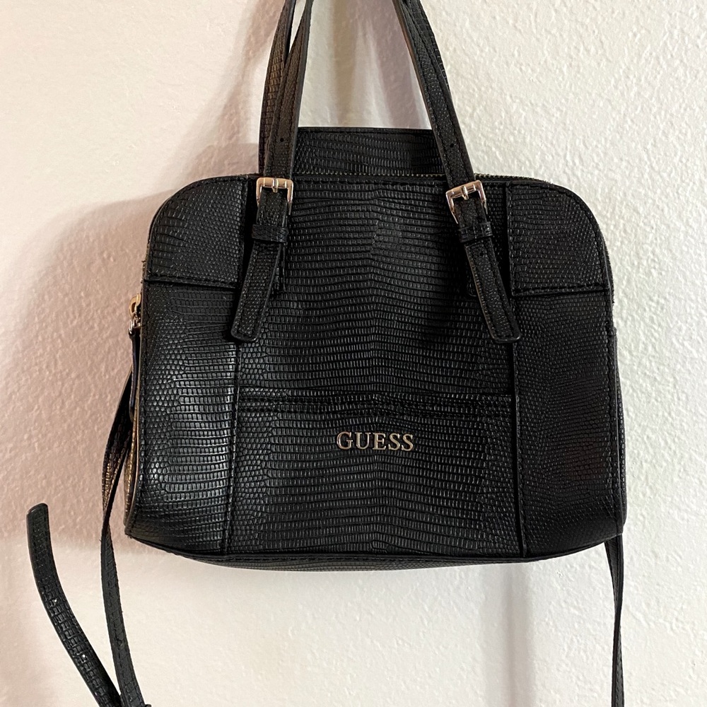 Guess black leather purse